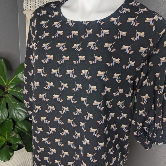 Le Lis Black Patterned Blouse - Picture 4 of 10